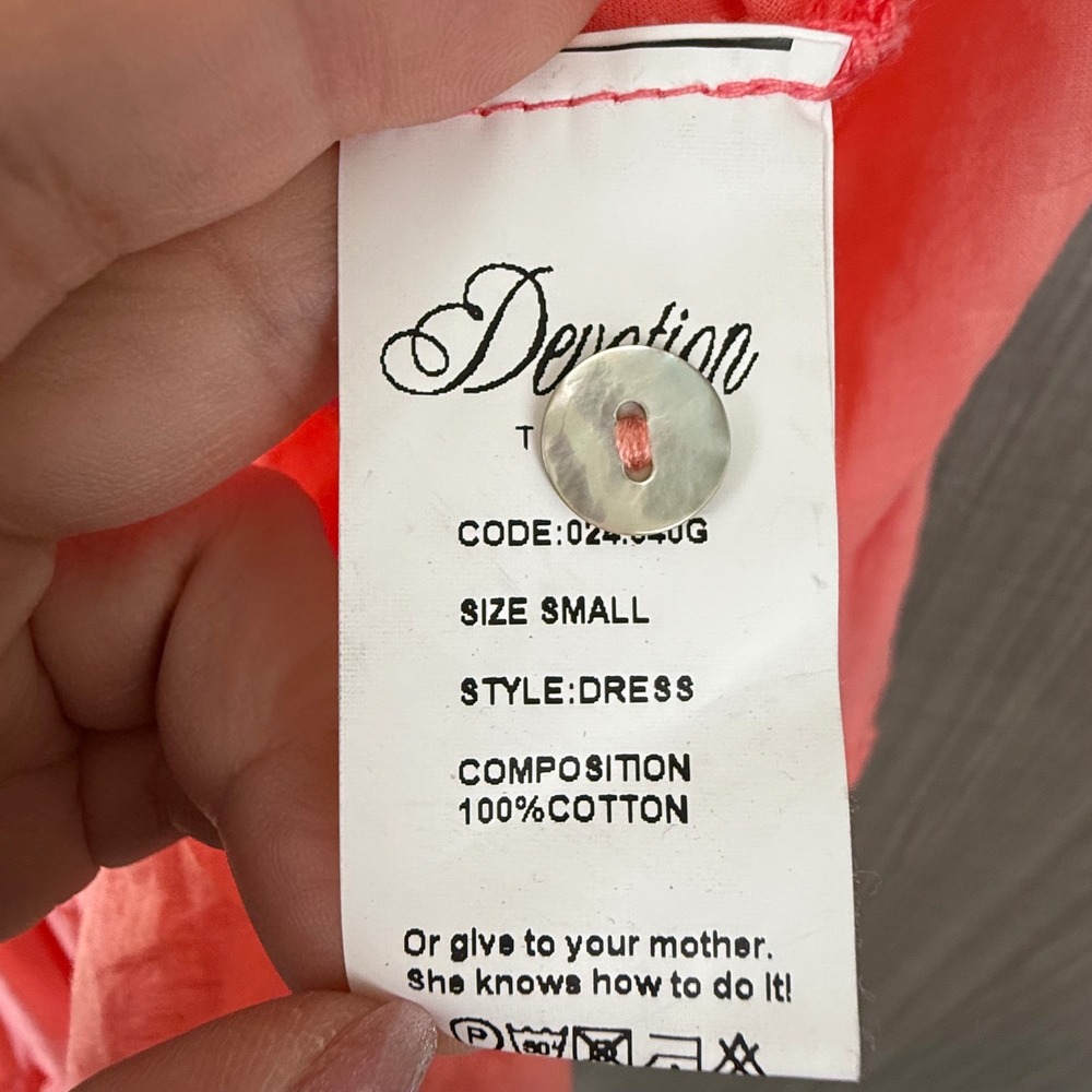 Devotion TWINS Coral Ruffled Midi Dress - Picture 13 of 14